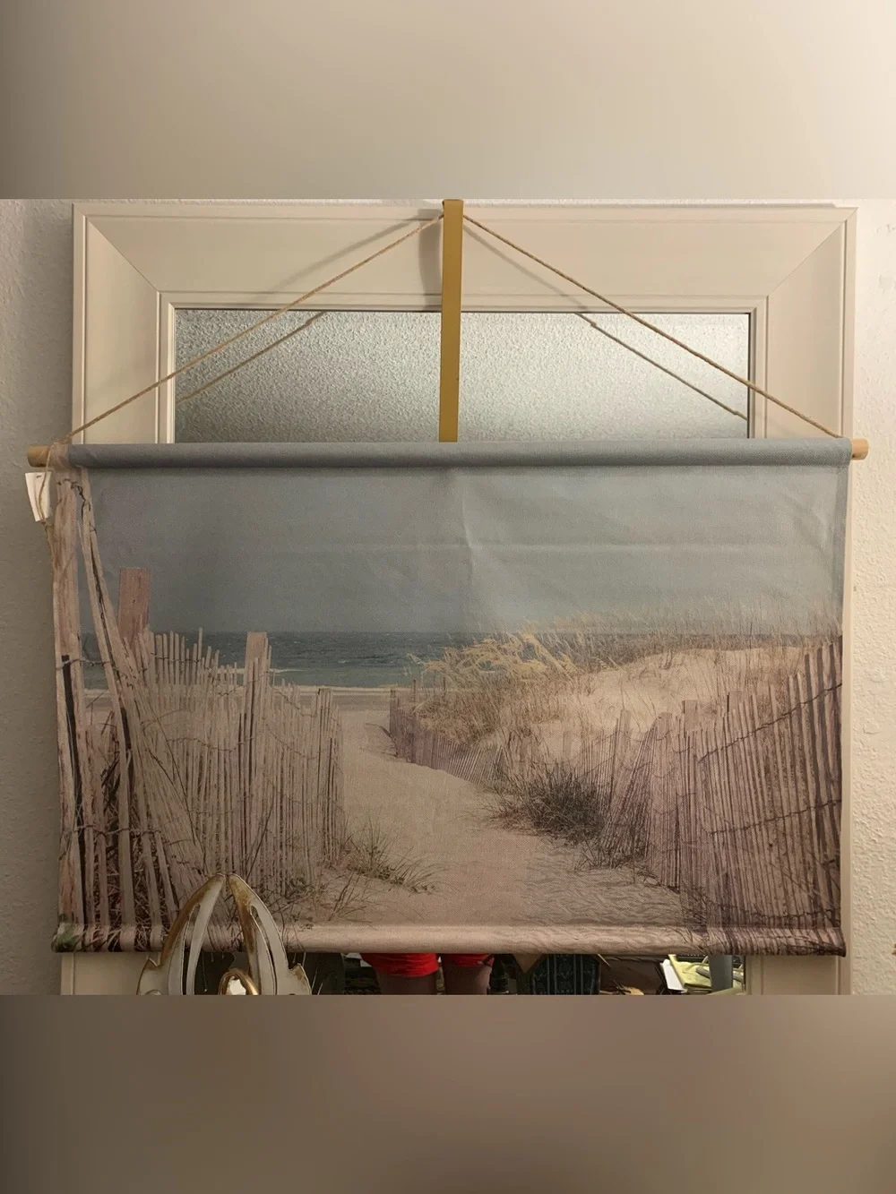 Coastal Dune Canvas Wall Art - Blue & Beige